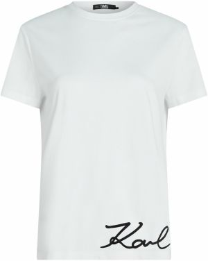 Karl Lagerfeld Tričko  čierna / biela