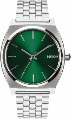 Nixon Analógové hodinky 'Time Teller'  tmavozelená / strieborná