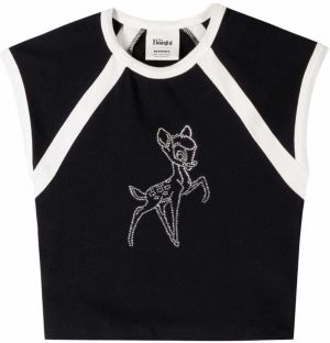 Bershka Tričko  čierna / biela