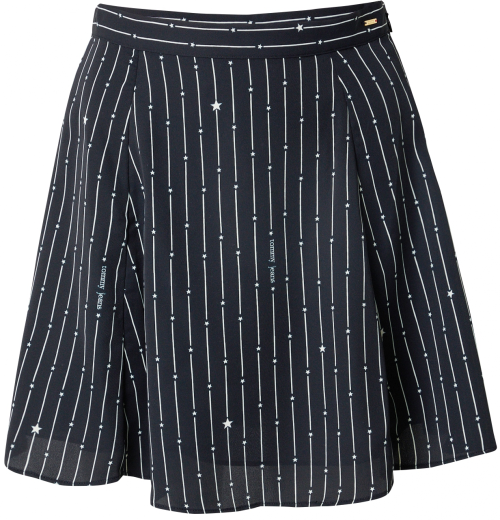 Tommy Jeans Sukňa 'MOUNTAIN STARDUST'  čierna / biela