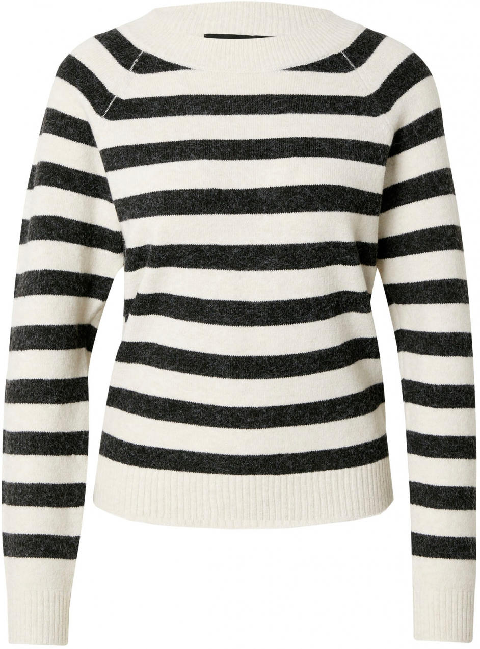 VERO MODA Sveter 'VMDoffy'  béžová / čierna