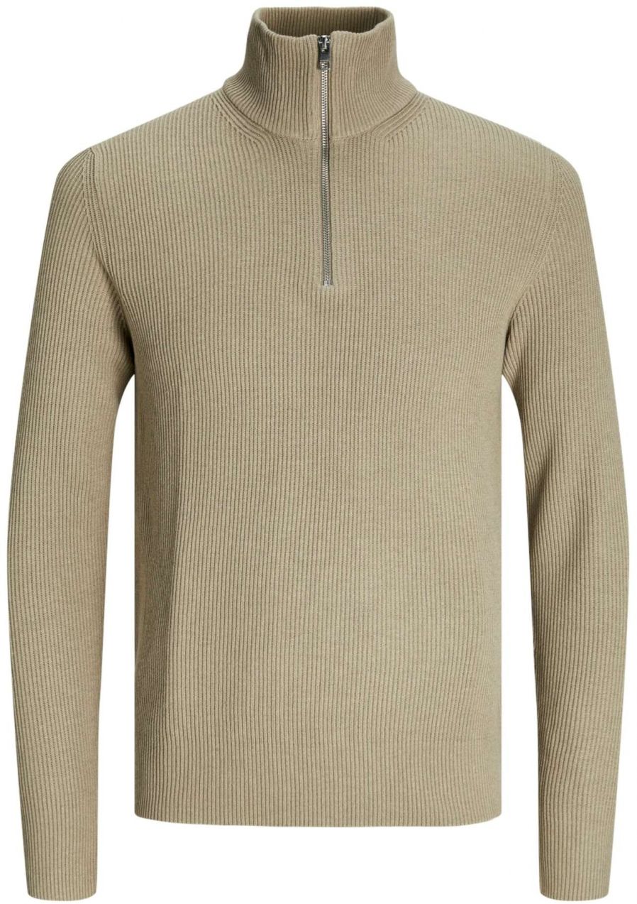 JACK & JONES Sveter 'JJEPerfect'  tmavobéžová