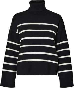 SELECTED FEMME Sveter 'Kamma'  čierna / biela
