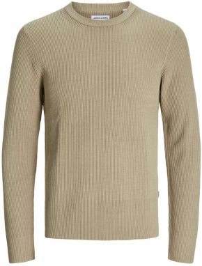 JACK & JONES Sveter 'JJEPerfect'  tmavobéžová