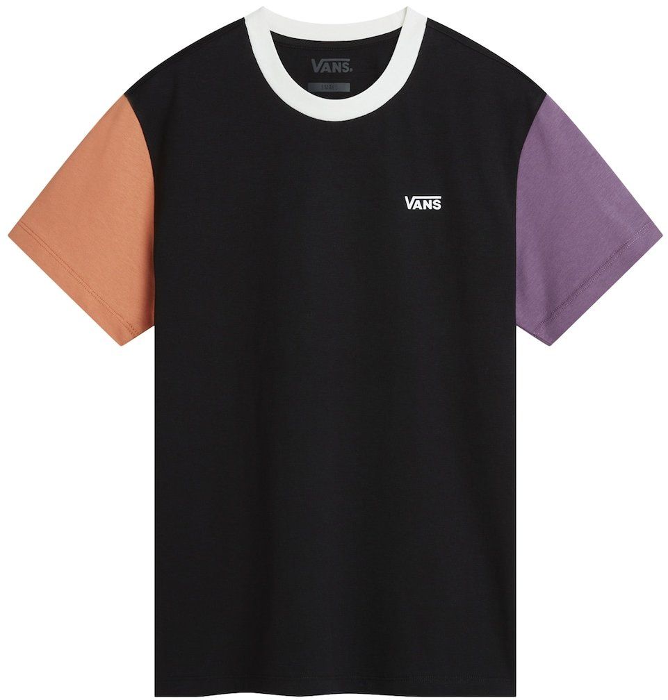 VANS Tričko  levanduľová / oranžová / čierna / biela