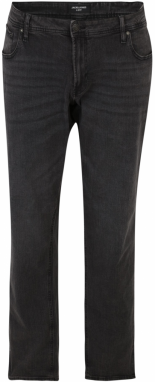 Jack & Jones Plus Džínsy 'JJIGlenn JJOriginal'  čierny denim