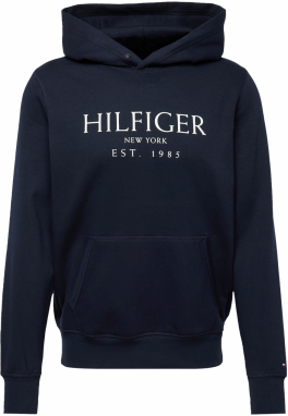 TOMMY HILFIGER Mikina  námornícka modrá / biela