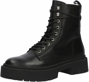 STEVE MADDEN Šnurovacie členkové čižmy 'Gusto'  čierna