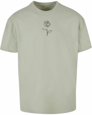 Merchcode Tričko 'Rose'  kaki / olivová