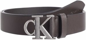 Calvin Klein Jeans Opasky  tmavohnedá / strieborná