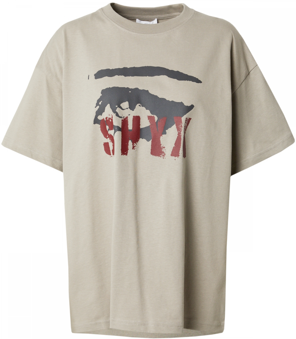 SHYX Tričko  tmavošedá / antracitová / merlotová