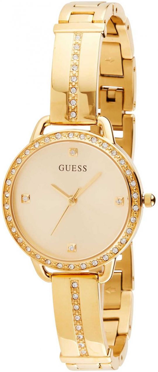 GUESS Analógové hodinky 'Bellini'  zlatá
