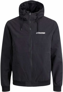 JACK & JONES Prechodná bunda 'JJERush'  čierna / biela