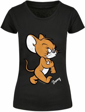 ABSOLUTE CULT Tričko 'Tom & Jerry Angry Mouse'  hnedá / čierna / biela