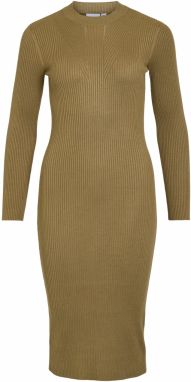 VILA Pletené šaty 'VIKNITTA'  olivová