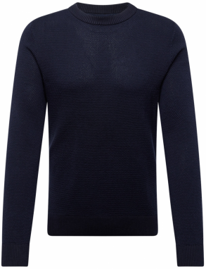 JACK & JONES Sveter 'JJEGlobe'  tmavomodrá