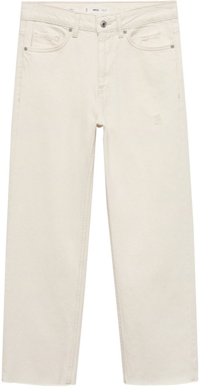 MANGO Džínsy 'BLANCA'  biely denim