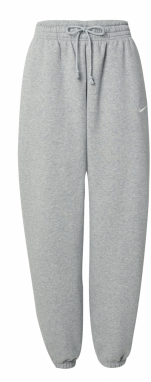 Nike Sportswear Nohavice 'Phoenix Fleece'  svetlosivá / biela