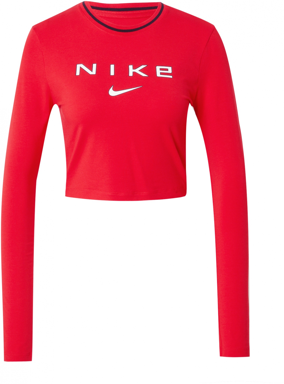 Nike Sportswear Tričko  červená / čierna / biela