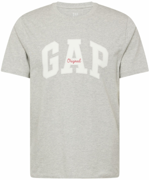GAP Tričko 'ORIGINAL'  svetlosivá / biela
