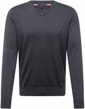 TOMMY HILFIGER Sveter 'ESSENTIAL'  tmavosivá