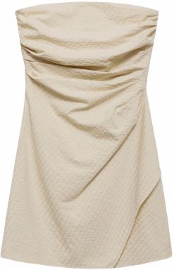 MANGO Šaty 'TERRY'  svetlobéžová