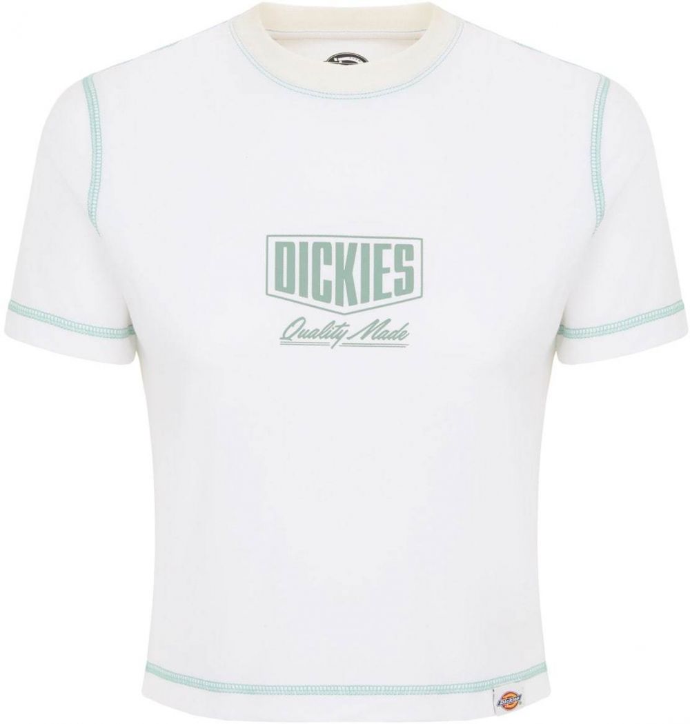 DICKIES Tričko 'PHILIPSBURG'  svetlozelená / biela