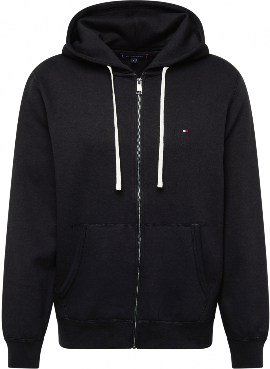 TOMMY HILFIGER Tepláková bunda 'ESSENTIAL'  čierna