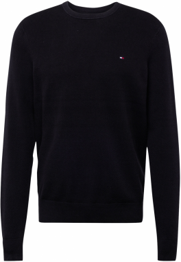 TOMMY HILFIGER Sveter 'ESSENTIAL'  čierna