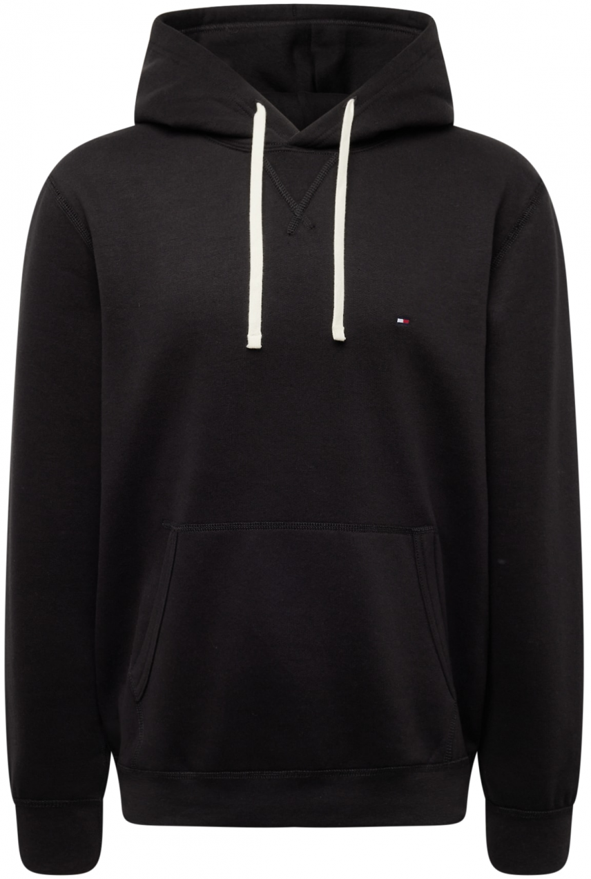 TOMMY HILFIGER Mikina 'Essential'  čierna / biela
