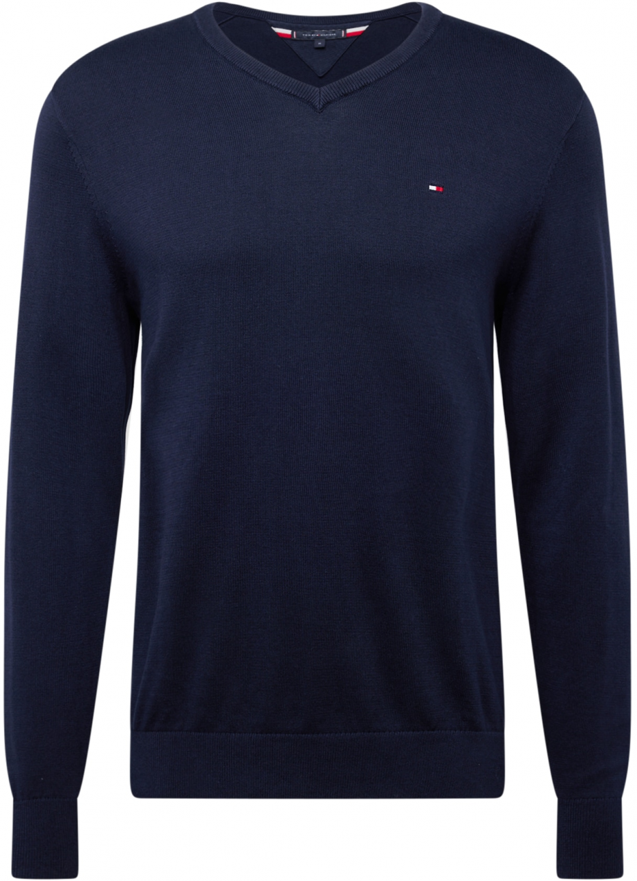 TOMMY HILFIGER Sveter 'ESSENTIAL'  námornícka modrá