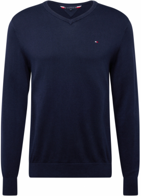 TOMMY HILFIGER Sveter 'ESSENTIAL'  námornícka modrá