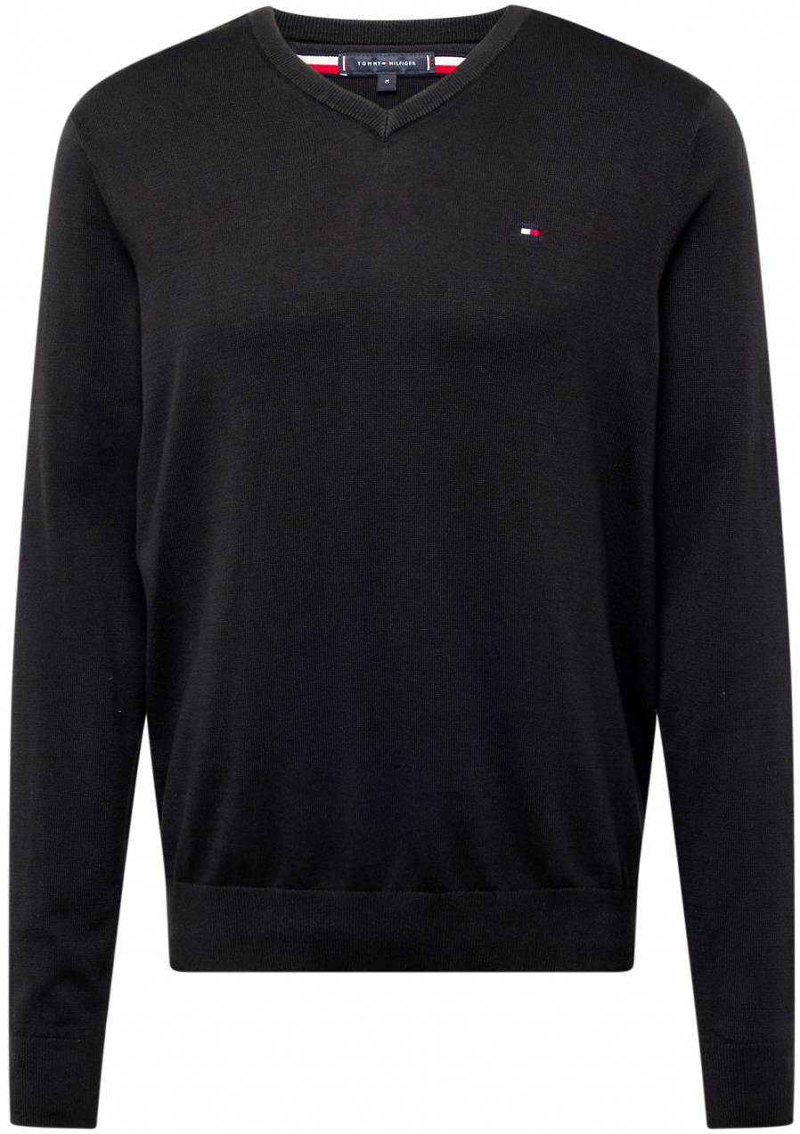 TOMMY HILFIGER Sveter 'ESSENTIAL'  čierna