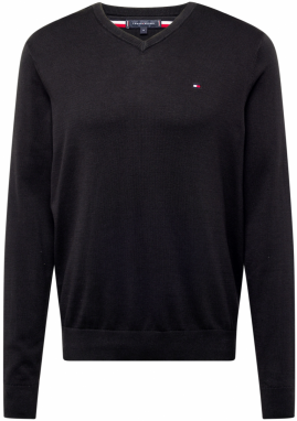 TOMMY HILFIGER Sveter 'ESSENTIAL'  čierna