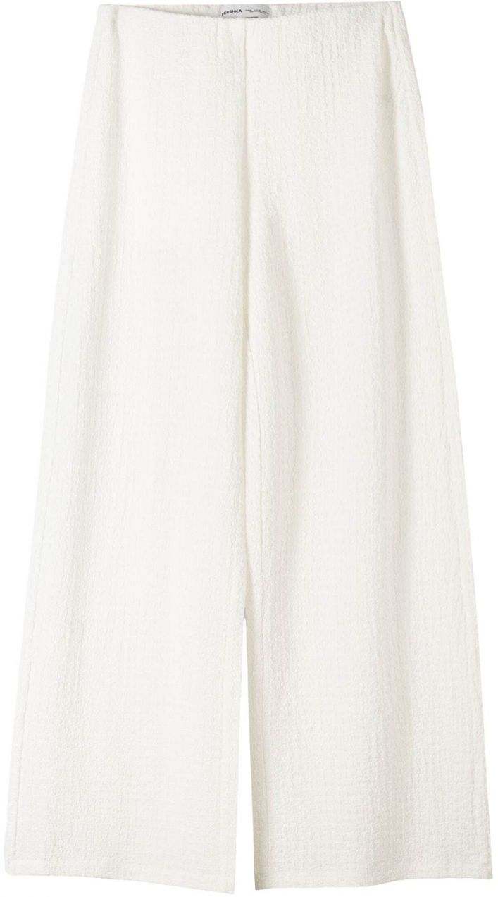 Bershka Nohavice  biela