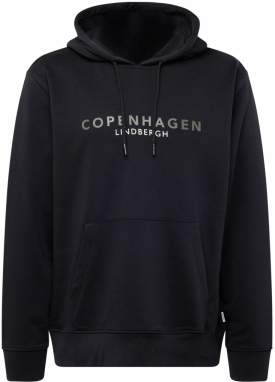 Lindbergh Mikina 'Copenhagen'  tmavozelená / čierna / šedobiela