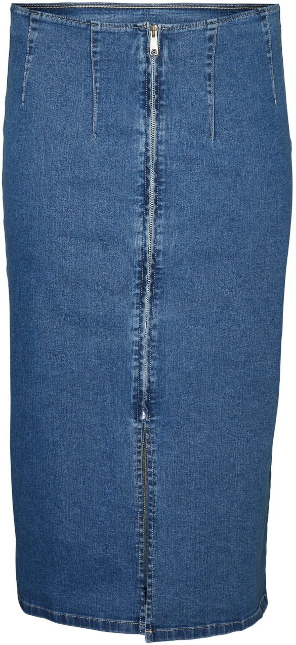 Vero Moda Curve Sukňa  modrá denim