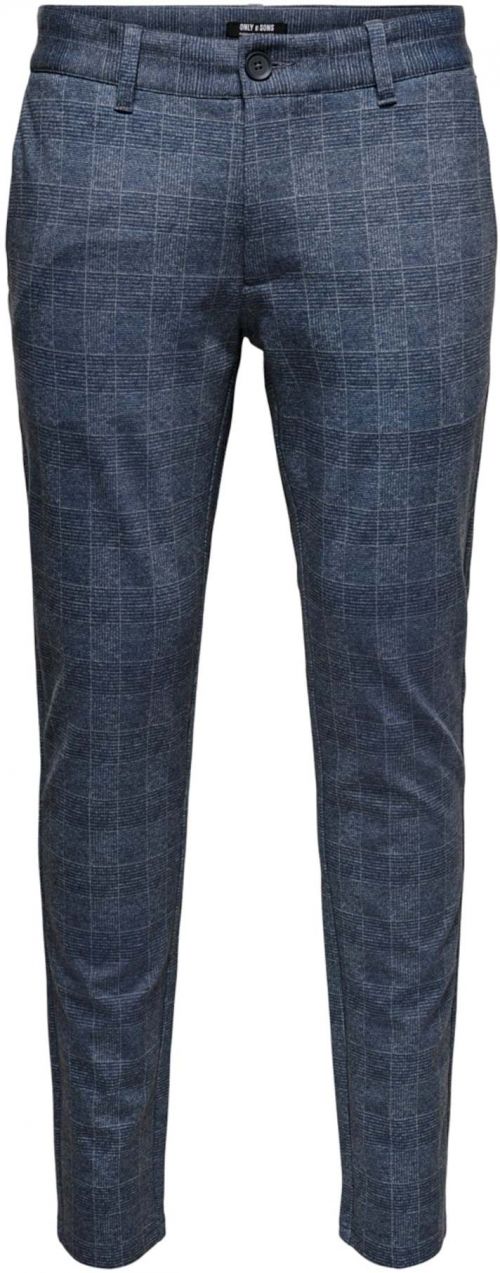 Only & Sons Chino nohavice 'ONSMark'  námornícka modrá / tmavomodrá / biela