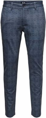 Only & Sons Chino nohavice 'ONSMark'  námornícka modrá / tmavomodrá / biela
