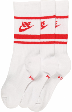 Nike Sportswear Ponožky 'Everyday Essential'  červená / biela