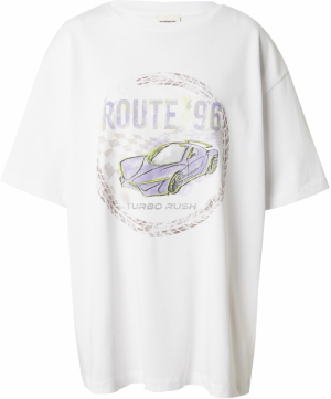 ABOUT YOU x Laura Giurcanu Oversize tričko 'Blanca'  indigo / jablková / levanduľová / biela