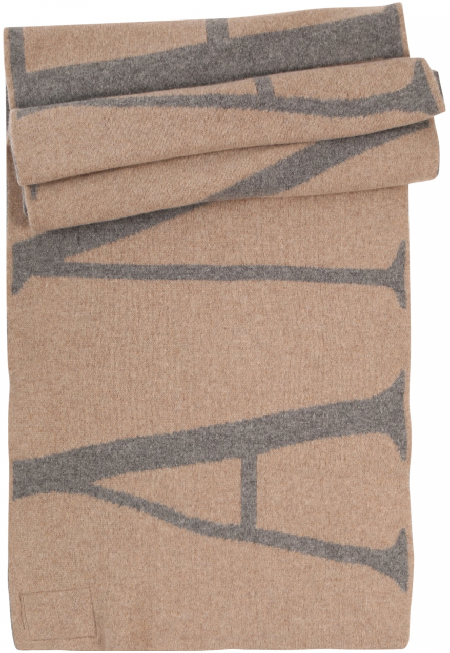 ANNARR Šál 'SIGVALD'  tmavobéžová / sivá