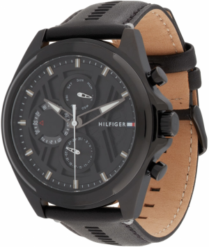 TOMMY HILFIGER Analógové hodinky 'JAX'  čierna / šedobiela