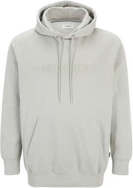 Jack & Jones Plus Mikina 'JORFREDERIKSBERG'  svetlosivá