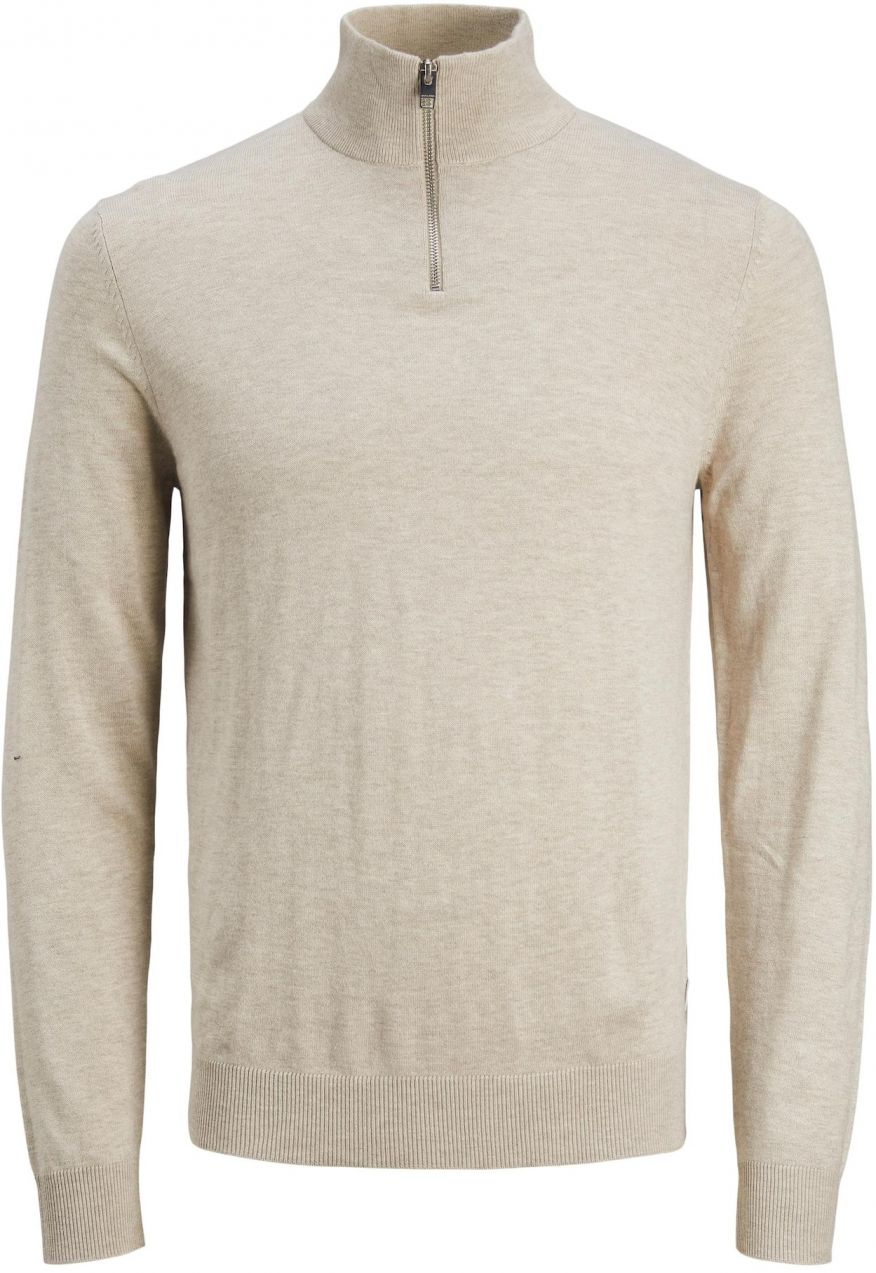 JACK & JONES Sveter 'JJEmil'  béžová melírovaná