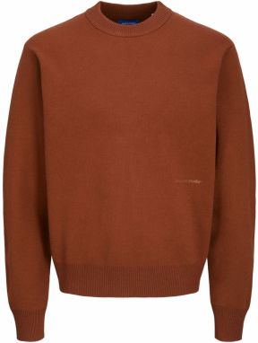 JACK & JONES Sveter 'JORVesterbro'  hrdzavohnedá