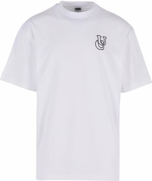 Urban Classics Tričko 'Shiny'  čierna / biela