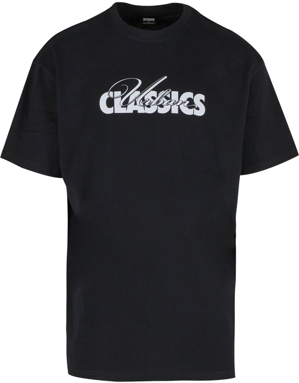 Urban Classics Tričko 'Cursive Bold'  čierna / biela