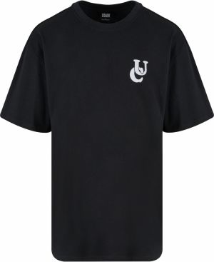 Urban Classics Tričko  svetlomodrá / čierna