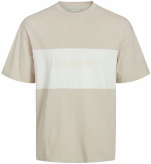 Jack & Jones Plus Tričko 'JJELEGACY'  tmelová / biela